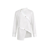 Asymmetric Button Blazer