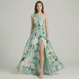 Maxi Dress Without Straps with Floral Print