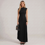 One Shoulder Chiffon Maxi Dress