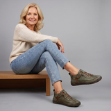 Meya Lace-Up Cushioned Sneaker