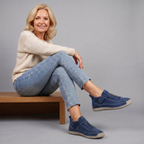 Meya Lace-Up Cushioned Sneaker