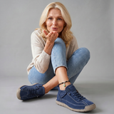 Meya Lace-Up Cushioned Sneaker