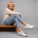 Meya Lace-Up Cushioned Sneaker