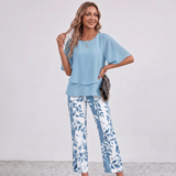 Martha Wide Leg Trouser Set