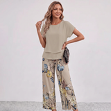 Martha Wide Leg Trouser Set