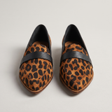 Helen Pointed Toe Contrast Strap Loafer