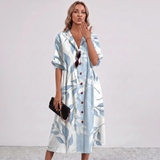 Paula Botanical Print Maxi Dress