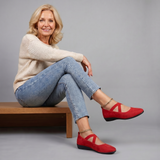 Jynna Cross Strap Ballet Flat